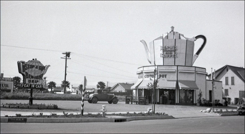 Coffee Pot programmatic-style building panorama